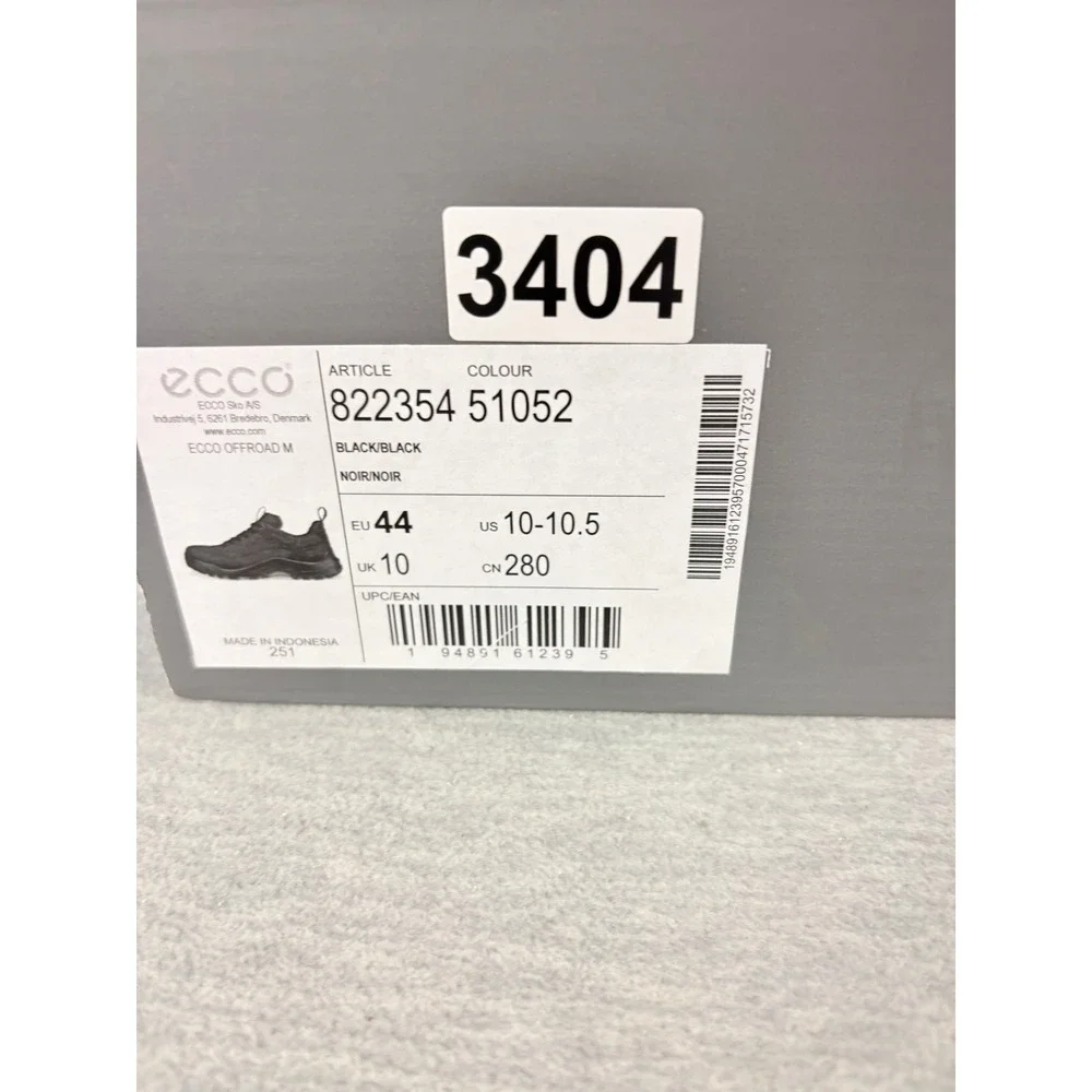 ECCO Offroad M Black Waterproof‎ Hiking Sneakers Shoes 822354 51052 Mens 10-10.5